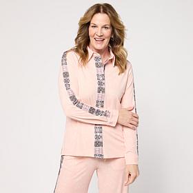 Mark & James by Badgley Mischka Long Sleeve Printed Shirt