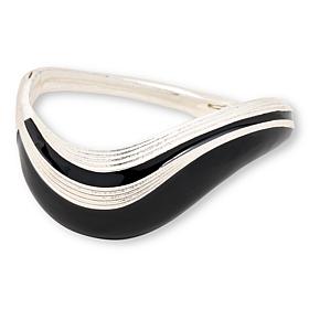 Marla Wynne Wave Design Hinged Bracelet