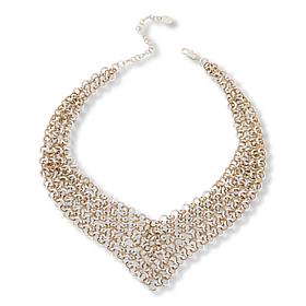 MarlaWynne 20-1/2" 2-Tone Chainmail Necklace
