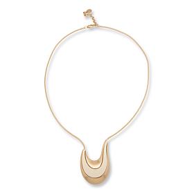 MarlaWynne 32-1/2" Resin Detail Swirl Pendant Necklace