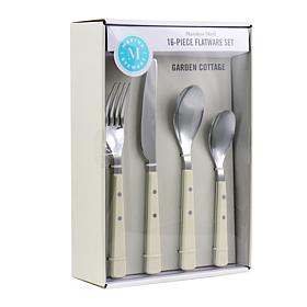 Martha Stewart Garden Cottage 16-Piece Stainless Steel Flatware Set