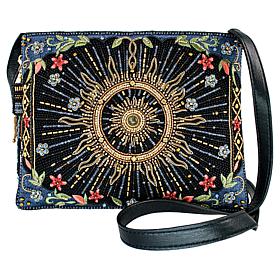 Mary Frances Solar Mystique Hand-Beaded Crossbody Handbag