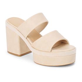 Matisse Two-Band Platform Sandal with Chunky Block Heel - Graham