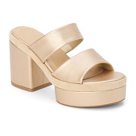 Matisse Two-Band Platform Sandal with Chunky Block Heel - Graham