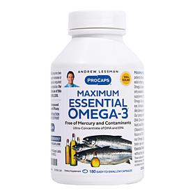 Maximum Essential Omega-3 Unflavored - 180 Capsules