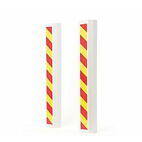 Maxsa Innovations Park Right Car Door & Bumper Guards - Red White