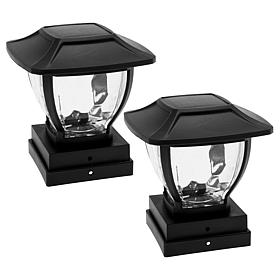 Maxsa Wave Style Post and Deck Railing Lights - 2-pack