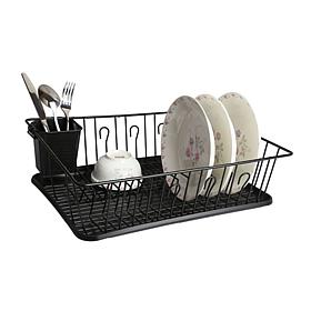 Mega Chef Black Dish Rack
