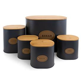 MegaChef Kitchen Food Storage and Organization 5 Piece Canister Set...