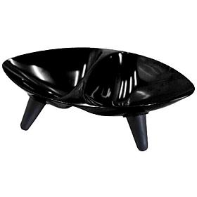 Melamine Couture Sculpture Double Food and Water Dog Bowl