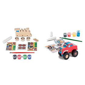Melissa and Doug DYO Bundle - Monster Truck and Train