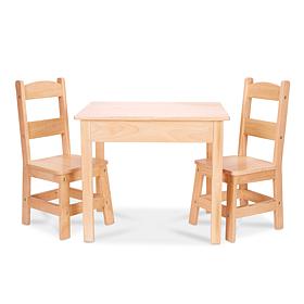 Melissa & Doug Wooden Table & Chairs Set