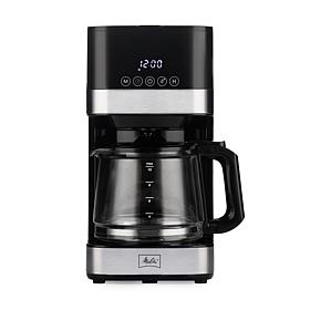 Melitta 10-Cup Drip Coffee Maker with Glass Carafe and Touch Contro...