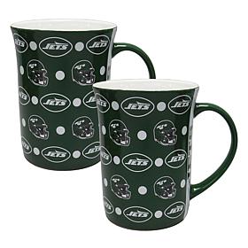 Memory Company 2pk 15oz Ceramic Line Up Mug Jets