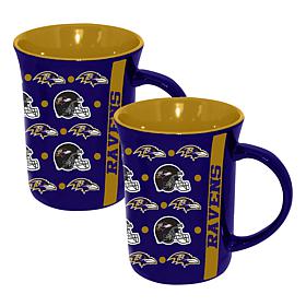 Memory Company 2pk 15oz Ceramic Line Up Mug Ravens