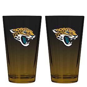 Memory Company 2pk 16oz Ombre Pint Glass Jaguars