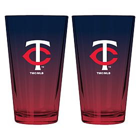 Memory Company 2pk 16oz Ombre Pint Glass Twins