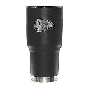 Memory Company 30oz Black Tumbler Etched Logo Chiefs