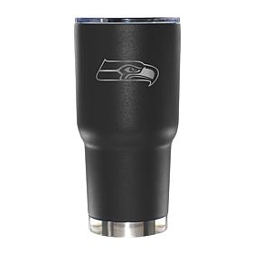 Memory Company 30oz Black Tumbler Etched Logo Seahawks