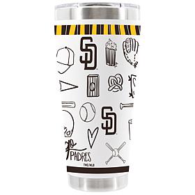 Memory Company 30oz White Stainless Steel Tumbler - San Diego Padres