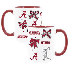 Memory Company Alabama 2pk 15oz Bow Coffee Mug