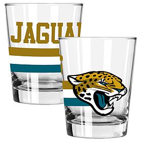 Memory Company Big Stripes Jax Jaguars 2pk 15oz Double Old Fashion