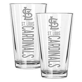 Memory Company Cardinals 2
pack 16oz Pint Glass