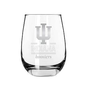 Memory Company Classic Crew Stemless Wine Glass 2-pack, Indiana U.