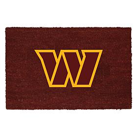 Memory Company Color Coir Fiber Doormat with Vinyl Backing Commanders 
