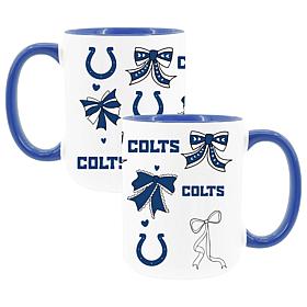 Memory Company Colts 2pk 15oz Bow Coffee Mug