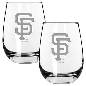 Memory Company Giants 2PK 15oz Wine Glass