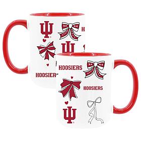 Memory Company Indiana 2pk 15oz Bow Coffee Mug