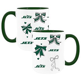 Memory Company Jets 2pk 15oz Bow Coffee Mug