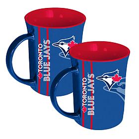 Memory Company MLB Blue Jays 15oz Reflective Logo Mug - 2-Pack