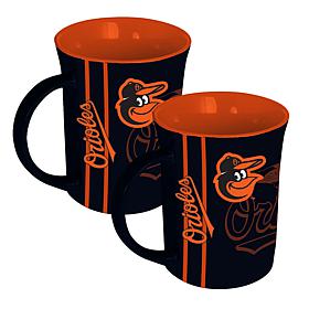 Memory Company MLB Orioles 15oz Reflective Logo Mug - 2-Pack