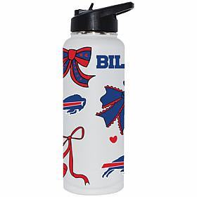 Memory Company NFL Bills 34-oz Bow White Quencher Tumbler