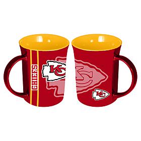 Memory Company NFL Chiefs 15oz Reflective Logo Ceramic Mug 2-Pack