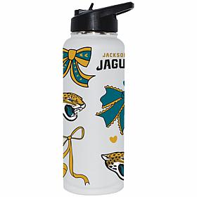 Memory Company NFL Jaguars 34-oz Bow White Quencher Tumbler