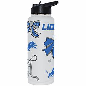 Memory Company NFL Lions 34-oz Bow White Quencher Tumbler