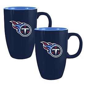 Memory Company NFL Titans 20oz Ceramic Team Tall Mug 2-Pack