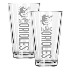 Memory Company Orioles 2 pack 16oz Pint Glass