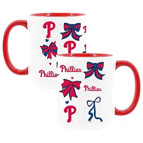 Memory Company Phillies 2pk 15oz Bow Coffee Mug