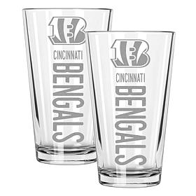 Memory Company Pinnacle Cincinnati Bengals 16oz Pint Glass 2-pack
