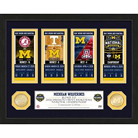 Michigan Wolverines 2026 NCAA Men's Basketball Ticket Frame