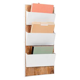 Mind Reader 3 Tier Wall Mounted File Organizer 