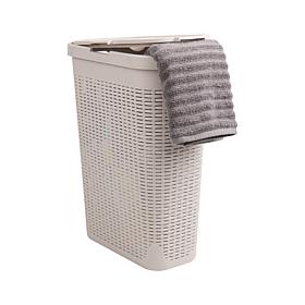 Mind Reader 40-Liter Slim Laundry Basket with Cutout Handles