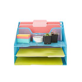 Mind Reader 5-Tier Mesh Desk Organizer Tray