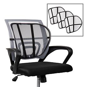 Mind Reader Ergonomic Lower Back Chair Cushion Set of 4