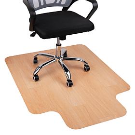 Mind Reader Office Chair Mat For Hardwood Floor, Brown - 36" x 48"