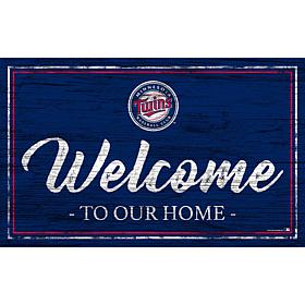 Minnesota Twins Team Color Welcome Sign - 11x19"